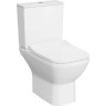 Комплект напольного безободкового унитаза VITRA INTEGRA SQUARE PEN-BACK, тонкое сиденье микролифт, механизм 3/6 л 9833B003-7205